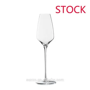 安いワイングラスの株式手作りフランスのクリスタルガラス製品メーカーsth002-4t茎付きワイングラス