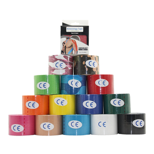 Plester kinesiologi bersertifikat Ce ISO untuk dukungan otot dan koreksi sendi dicetak fisiologis olahraga <span class=keywords><strong>Medicare</strong></span> Taping - Product Image 1