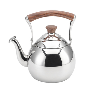 Nhà sản xuất cung cấp New thiết kế thanh lịch thép không gỉ huýt sáo nước ấm đun nước kim loại Tea Pot Bếp cảm ứng Ấm đun nước với nắp - Product Image 1