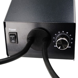 Microscopio con luces de cuello de cisne doble, 100V-240V, con atenuador, brillo ajustable - Product Image 5