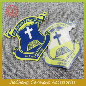 Personnalisé overlock avec fer sur le support tissé école nom badge patch Nigerial - Product Image 6