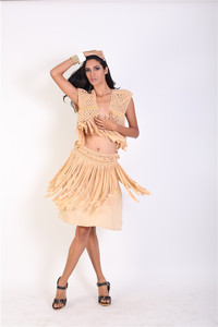 2015 Color sólido de encargo que <span class=keywords><strong>hace</strong></span> punto atractivo ahueca hacia fuera corto apertura de la borla camisa corta para mujeres - Product Image 4