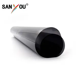 Mejor 1 capa de pegamento Insulfilm teñido Super Dark Smoke Car Window Film UV Blocking Solar Tint Film China Manufacture BLACK PET