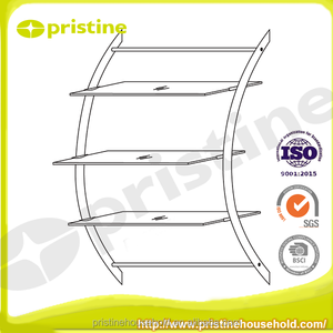 High Quality 3-Tier <b>Glass</b> Chrome Metal Bathroom Rack Taiwan-Made <b>Wall</b> Mount Household Storage Display Rack on Sale at Shopee - Product Image 3