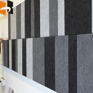 Studio design moderne Panneau mural acoustique en laine de bois pour appartement - Product Image 2