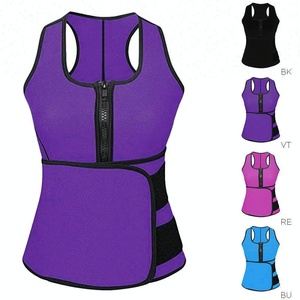 Plus Size Neoprene Sweat <span class=keywords><strong>Sauna</strong></span> Hot Body Shapers Vest vita Trainer gilet dimagrante Shapewear corsetto regolabile per cintura sudore - Product Image 6