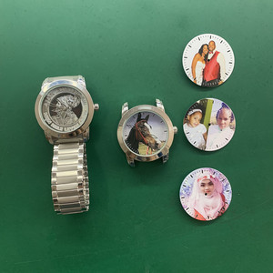 Foto Orologio Elastico Personalizzato In Acciaio Inox Custom Design Viso Pianura Sublimazione In Bianco Orologio Da Polso - Product Image 4