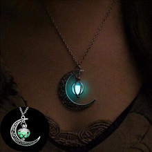 2019 Venta caliente <span class=keywords><strong>de</strong></span> las mujeres encanto brillante collar Luna piedra luminosa collar Halloween <span class=keywords><strong>regalos</strong></span> - Product Image 6