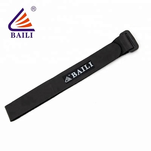 Kauçuk kaplama magic bant kanca ve döngü kablo bağı <span class=keywords><strong>2</strong></span> "plastik toka ile - Product Image 4