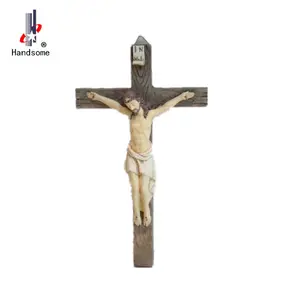 Cruces de madera de poliresina, cruces religiosos, artículos religiosos romanos