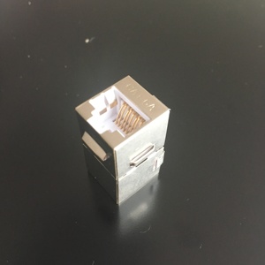 Cat6a Thẳng Qua Modular Che Chắn Trong Dòng Snap Trong Coupler - Product Image 2