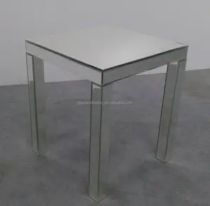 木製リビングルームガラスミラートップエンドテーブルコーヒーテーブル卸売テーブル