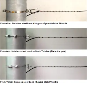 Set di sospensioni per morsetti per aste di tensione elicoidali per Hardware per cavi di linea elettrica ADSS OPGW