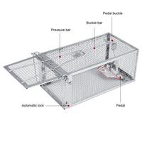 Petit piège à rats automatique haute sensibilité Cage d'élevage de souris Cage pour animaux en métal