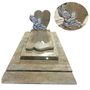 Pierre de calèche en granit pour enfant, pierre naturelle, imprimé de personnages de dessins animés et cœur - Product Image 1