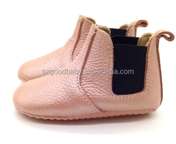 in bulk baby girl rose gold soft leather walking hard sole baby boots