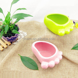 Hogar adornos de colores forma pequeño del <span class=keywords><strong>pie</strong></span> de cerámica <span class=keywords><strong>maceta</strong></span> - Product Image 2