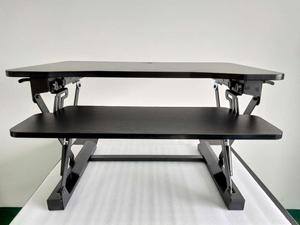 Rehausseur de <span class=keywords><strong>bureau</strong></span> ergonomique réglable en hauteur <span class=keywords><strong>avec</strong></span> <span class=keywords><strong>plateau</strong></span> pour clavier <span class=keywords><strong>coulissant</strong></span> - Product Image 3