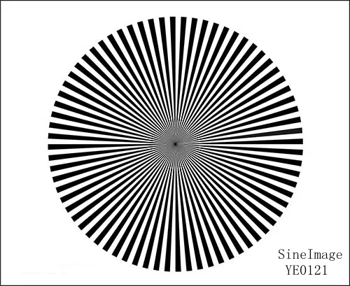 Settore YE0121 Stella Diagramma di Prova (72 cicli) per la regolazione di lenti della fotocamera e il controllo indietro distanza focale