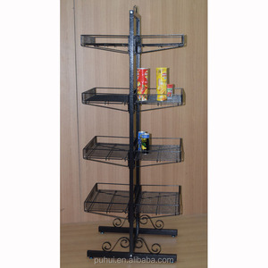 Cửa Hàng Trưng Bày Hàng Hóa Kệ Trưng Bày Dây Kim Loại Hai Mặt Nhiều Tầng Có Thể Điều Chỉnh - Product Image 3