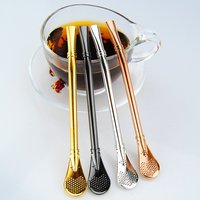 En gros, Pailles bombilla en acier inoxydable 304 avec filtre à thé pour Yerba Mate et thé Boba