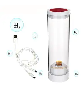 Portable Wireless Touch Control H2 Hydrogen Water Maker Alkaline Water Glass Bottle Cup 1400-2000PPB