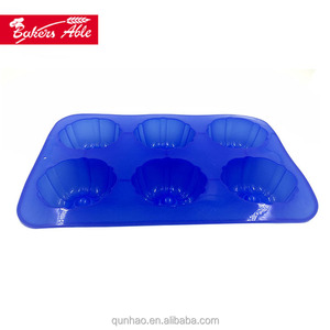 6 cavité <span class=keywords><strong>Mini</strong></span> <span class=keywords><strong>Bundt</strong></span> gâteau en Silicone <span class=keywords><strong>moule</strong></span> / cuisson casseroles - Product Image 2