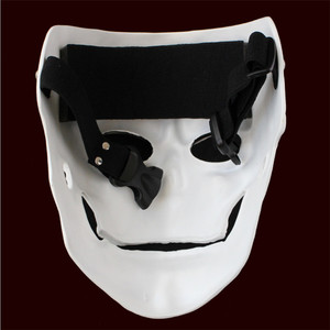Poeticexister bianco <span class=keywords><strong>Horror</strong></span> scheletro umano spaventoso Cosplay Full Face costumi di Halloween festa mascherata <span class=keywords><strong>maschera</strong></span> per il giorno dei morti