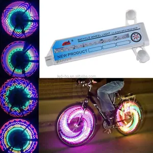 RGB بارد الدراجة الخفيفة مع 30 أنماط الصورة أو الكلمات Led دراجة بدوره مصباح إشارة