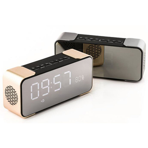 MX-21 gương LED kỹ thuật số Đồng hồ báo thức/BT/FM Radio/ TF thẻ/AUX/ Hands miễn phí - Product Image 5