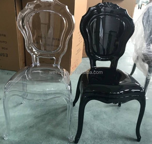 Chaises de princesse <span class=keywords><strong>La</strong></span> <span class=keywords><strong>Belle</strong></span> Époque en résine PC transparente/fumée/noire - Product Image 1