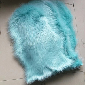 Tapis blanc en polyester, poils longs, fausse fourrure de mouton, pour canapé - Product Image 5