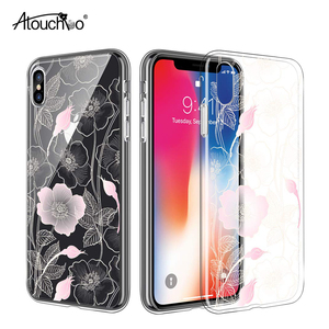 A Custom Bianco Crema IMD Per il <span class=keywords><strong>iphone</strong></span> XS NAX <span class=keywords><strong>XR</strong></span> Clear Sottile <span class=keywords><strong>Protettiva</strong></span> Morbida di TPU Floreale di Disegno Del Fiore cassa - Product Image 1