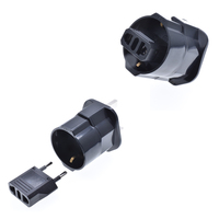 Adaptateur de voyage UE France Paris 2 broches vers UK 3 broches 13A 250V CA, convertisseur industriel et hospitalier pour ordinateur portable et téléphone portable