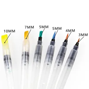 Autor Su Fırça Kalem boyama 6 Adet için Suluboya Fırçalar Set, Katı Renkli Pigment işaretleyici kalem