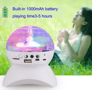 Nuevo mini altavoz con siete colores LED BT etapa/tarjeta/caja de sonido <span class=keywords><strong>Radio</strong></span> estéreo USB para baile cuadrado - Product Image 4