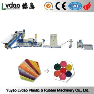 Proveedores de China de plástico PE PP máquina de granulación y reciclaje