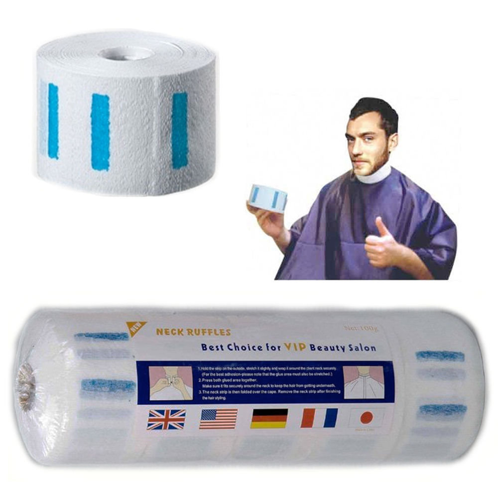 Парикмахерская Стрижка волос Парикмахерская Шея оборки полоски бумажный воротник