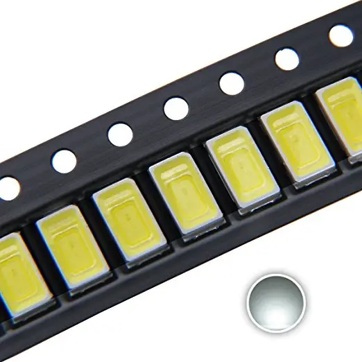 Free sample 5730 (5630) White 6000K SMD LED Diode Lights Chip 3V 150mA 0.5W 70-75LM Light Emitting Diodes