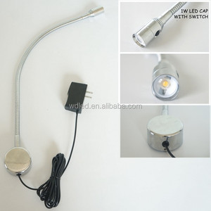 1W 110V 220V Chrome Ống linh hoạt đầu giường dẫn tường Spotlight - Product Image 2