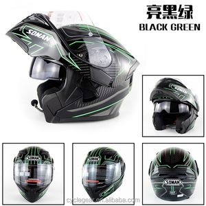 Casco de motocicleta inteligente con auricular BT integrado ABS Soman 955-BT Capacetes de cierre de liberación rápida Nueva condición - Product Image 6