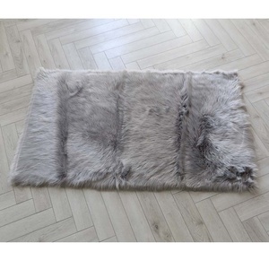 <span class=keywords><strong>Tapis</strong></span> synthétique en Polyester et acrylique, moquette en peau de mouton, imitation de fourrure pour sol de chambre à coucher, super doux - Product Image 2