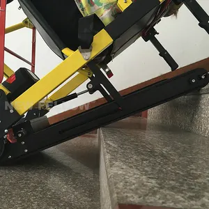 NF-WD01 personnes âgées utilisé grimpeur d'escalier de chaise d'évacuation avec rail et 4 roues