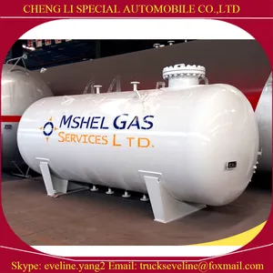 5m3 2 ton 5000 liter Horizontale Bulk Gas Tanker LPG Opslagtank