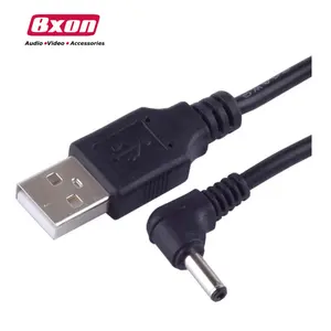 1M 2A USB cordon d'alimentation 5V DC cordon d'alimentation USB à 3.5mm x 1.35mm baril Jack adaptateur connecteur câble de charge prise
