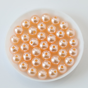 Hoge Standaard Kwaliteit 3 -14Mm Wit En Rijst Wit Plastic Ronde Parel Kralen Met 1 Gat Voor Trouwjurk - Product Image 4