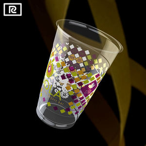 Gobelet en plastique jetable, baguette en plastique PLA-Le, personnalisable, imprimé, transparent, pour animaux de compagnie - Product Image 1