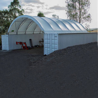Tente conteneur 40 pieds, portée 12m, pour patios extérieurs, garages, auvents et abris de voiture