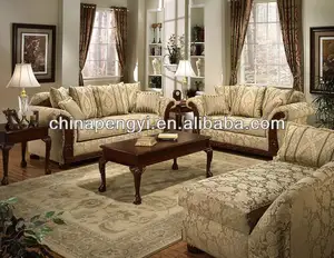 Living room furniture Arab furniture antique fabric classic sofa sets