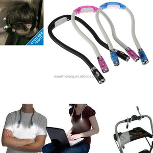 Lámpara LED de noche Flexible, novedad, lámpara de lectura para libros, cuello, manos libres - Product Image 2